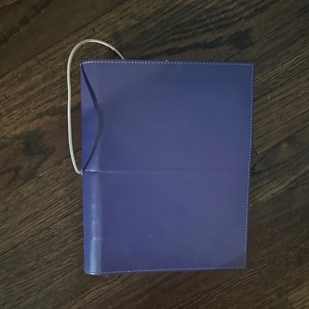 Purple Leather filoFAX folio planner organizer with many extras